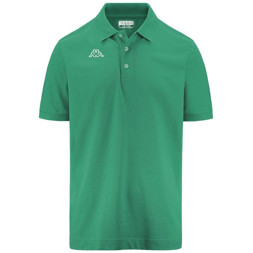 Men Kappa Logo Life Mss Polo Shirt Green | 364275-FOD