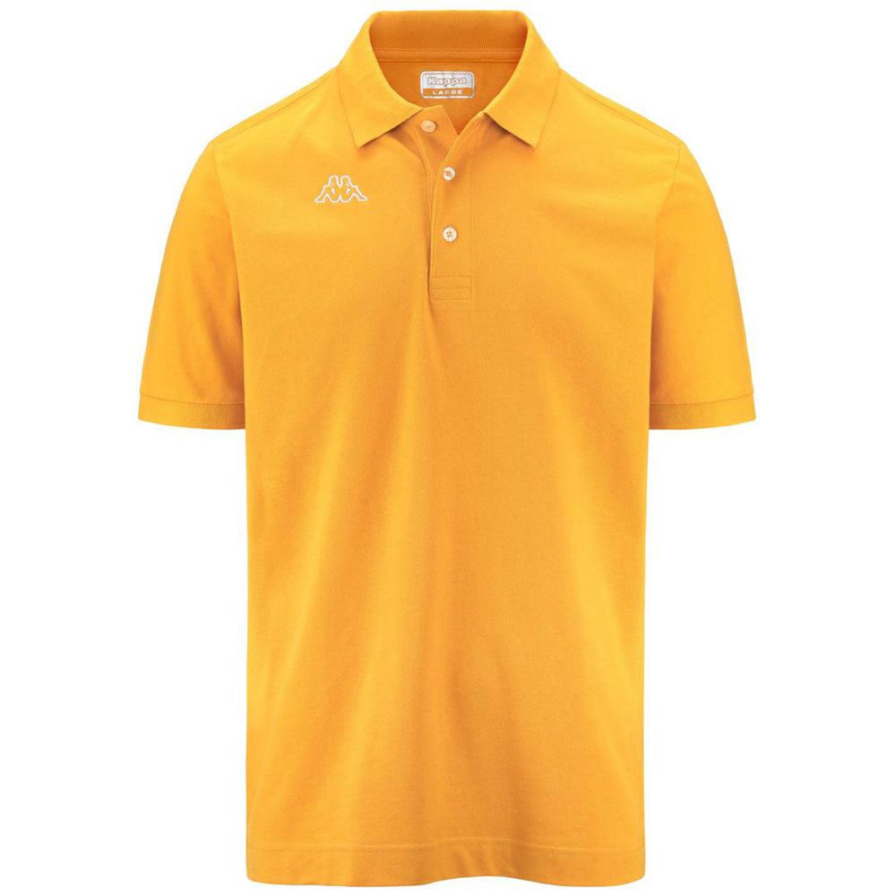 Men Kappa Logo Life Mss Polo Shirt Yellow | 250483-EUK