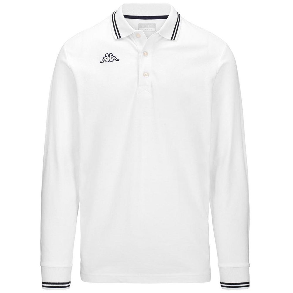 Men Kappa Logo Maltax 5 Mls Polo Shirt White | 620548-PQL