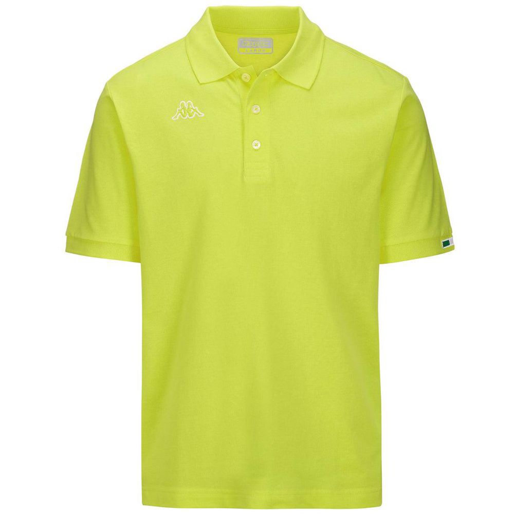 Men Kappa Logo Maltaxita Mss Polo Shirt Yellow | 564981-POC