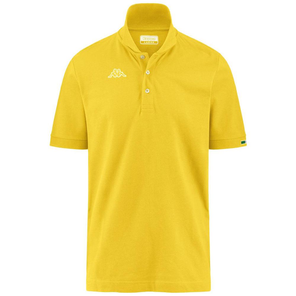 Men Kappa Logo Maltaxita Mss Polo Shirt Yellow | 271049-YBF