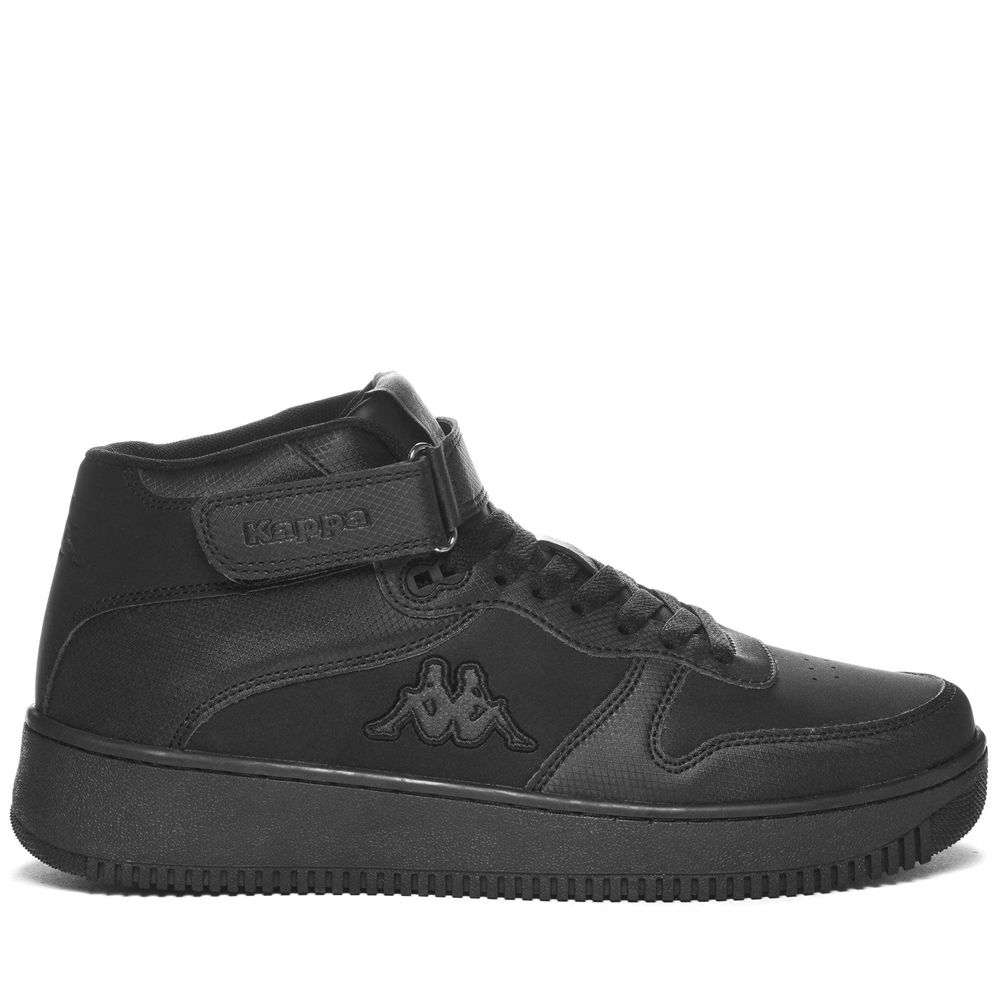 Men Kappa Logo Maserta Md V Sneakers Black | 639128-FTD