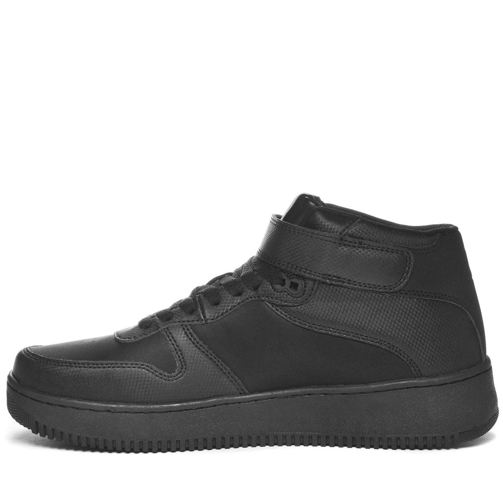 Men Kappa Logo Maserta Md V Sneakers Black | 639128-FTD