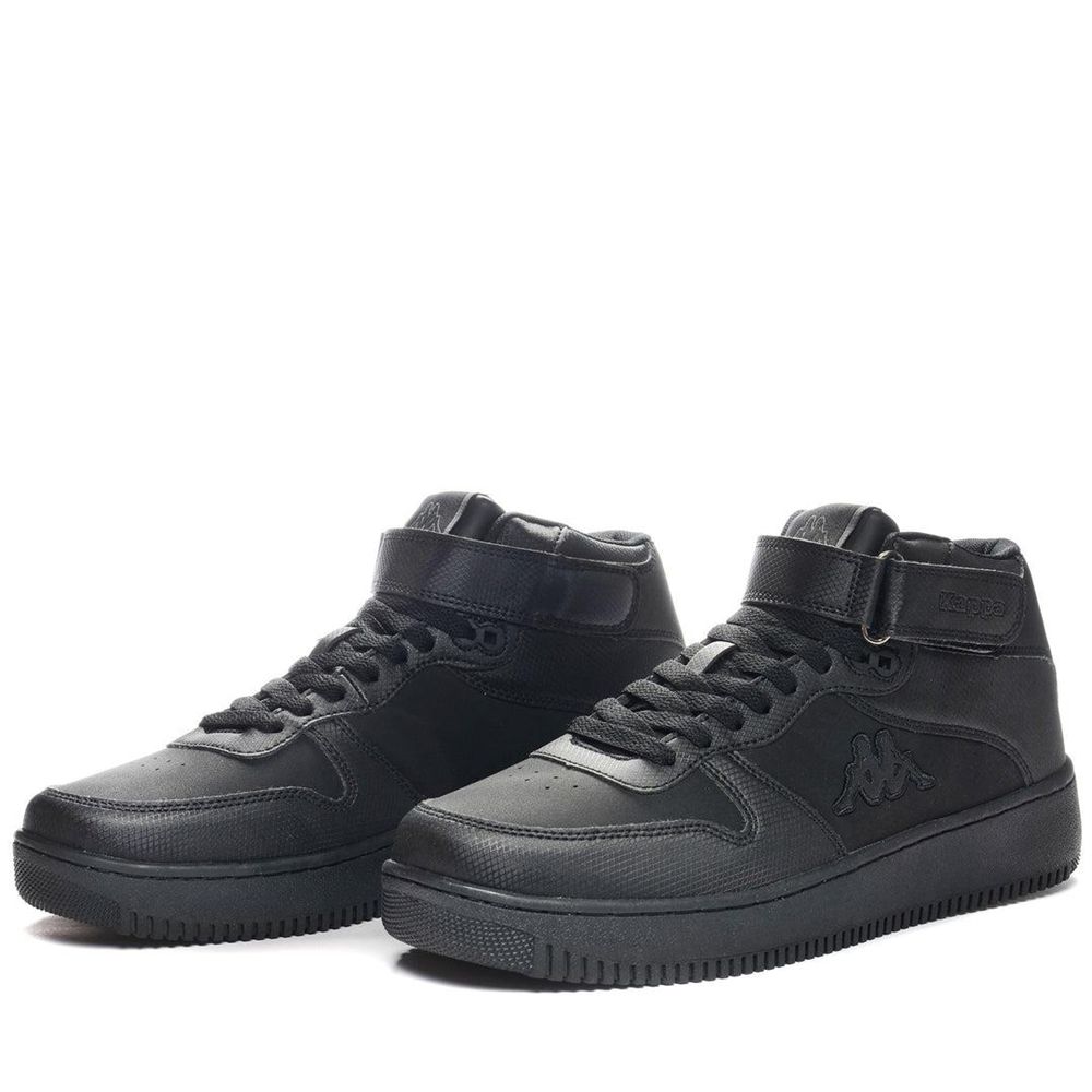 Men Kappa Logo Maserta Md V Sneakers Black | 639128-FTD