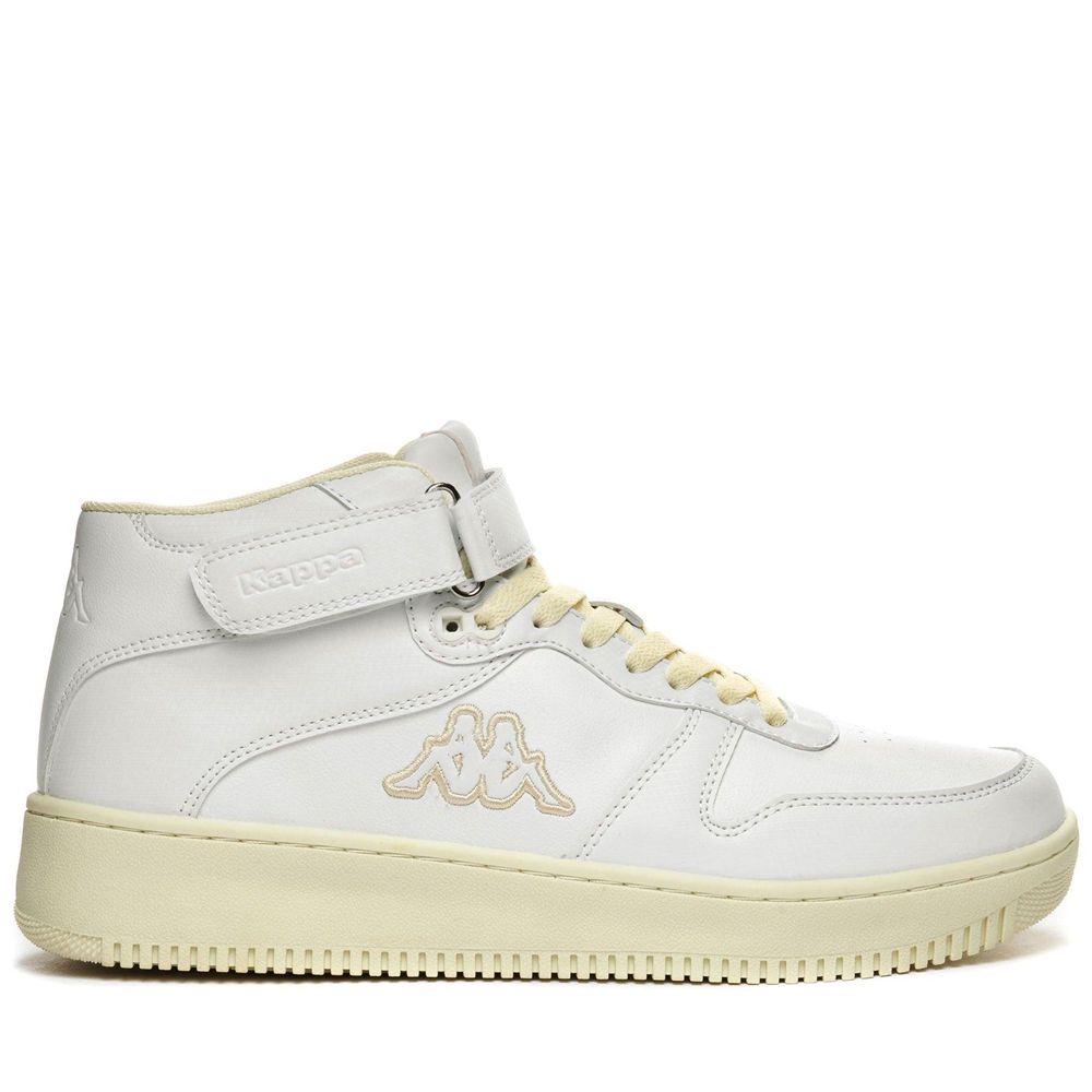 Men Kappa Logo Maserta Md V Sneakers White | 490861-ALW