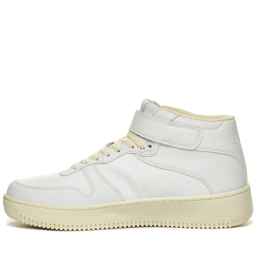 Men Kappa Logo Maserta Md V Sneakers White | 490861-ALW