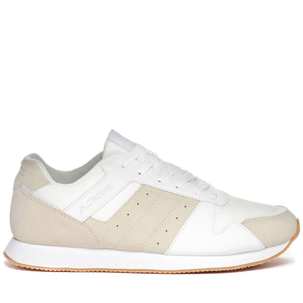 Men Kappa Logo Robin Sneakers White | 390861-LPM