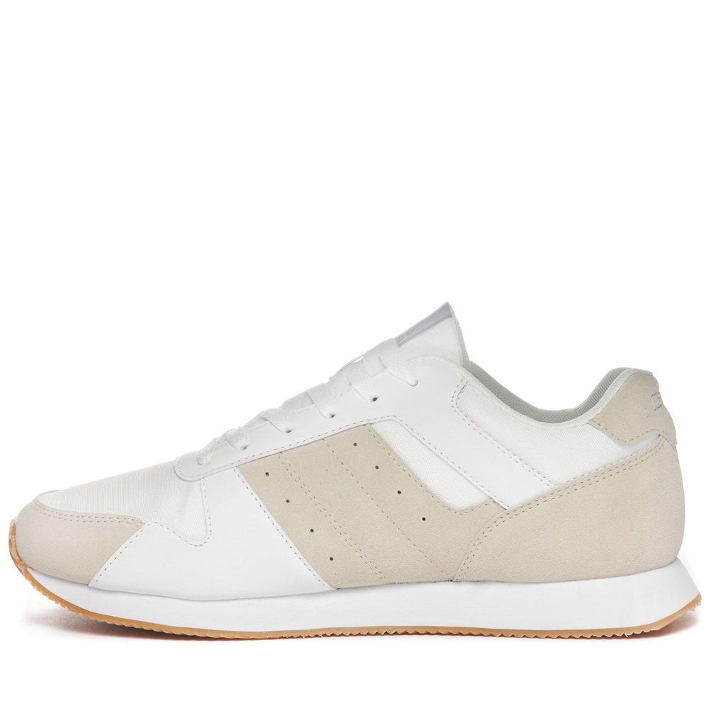 Men Kappa Logo Robin Sneakers White | 390861-LPM