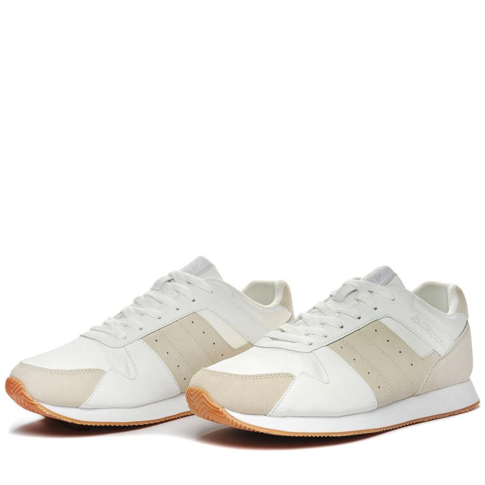 Men Kappa Logo Robin Sneakers White | 390861-LPM