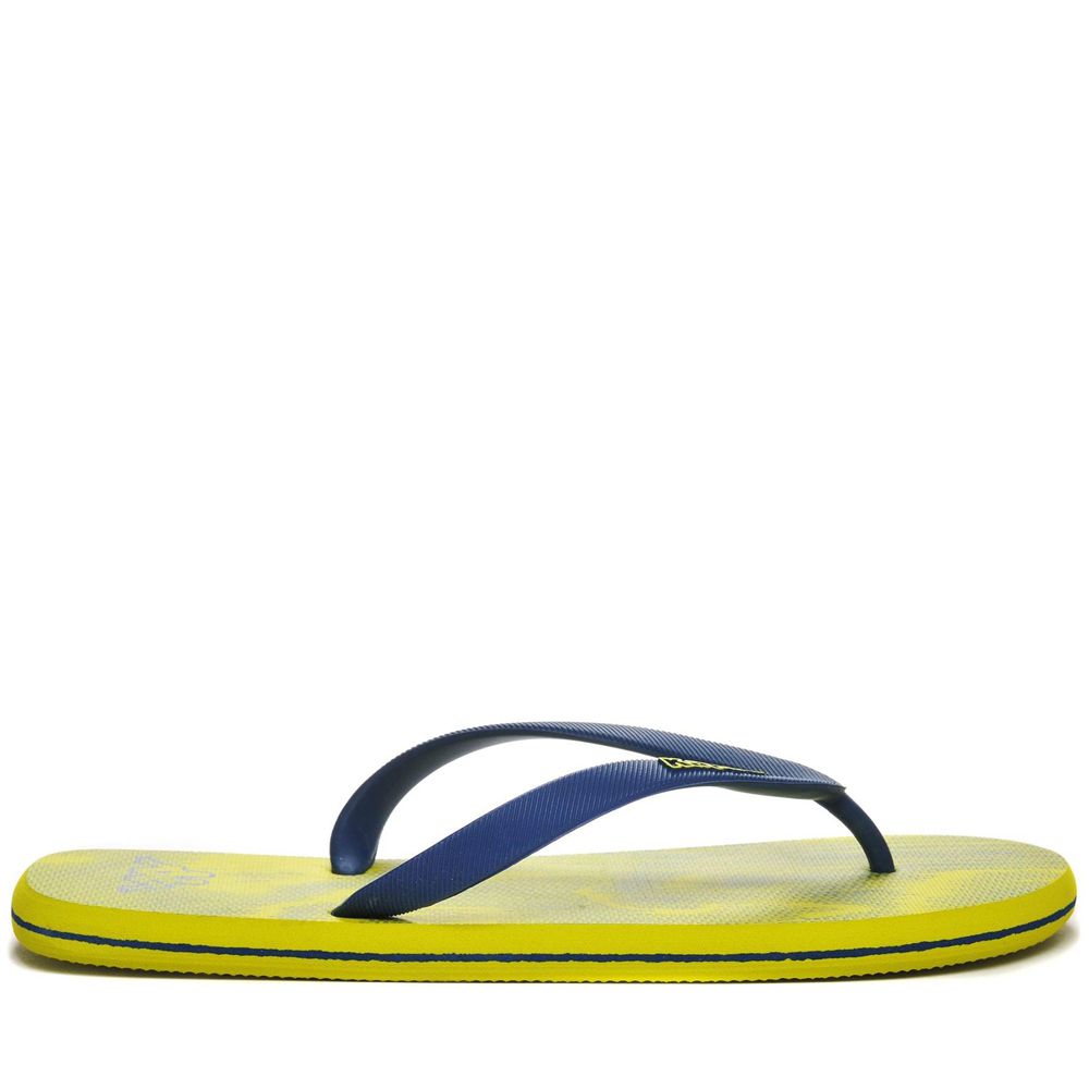 Men Kappa Logo Rupesh Flip Flops Yellow | 564370-BSY