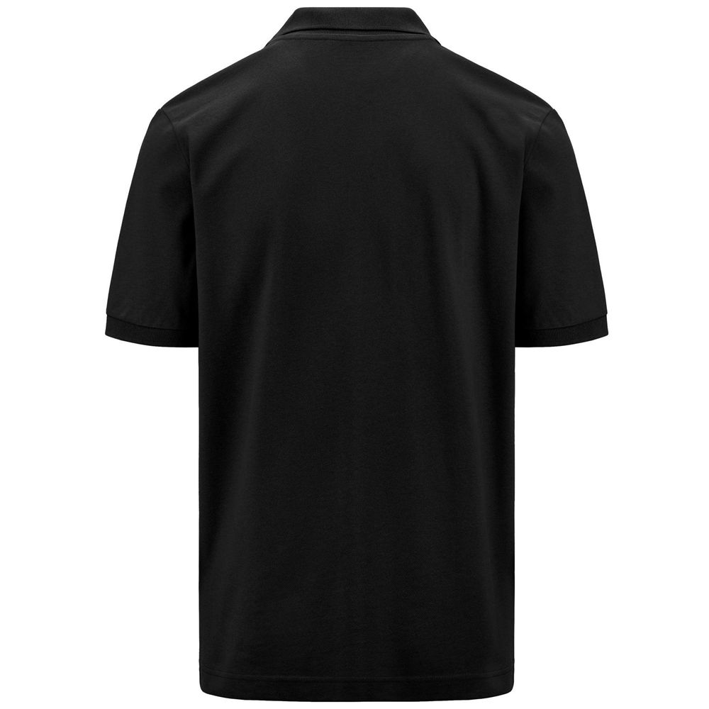 Men Kappa Logo Sharas Mss Polo Shirt Black | 170869-SHR