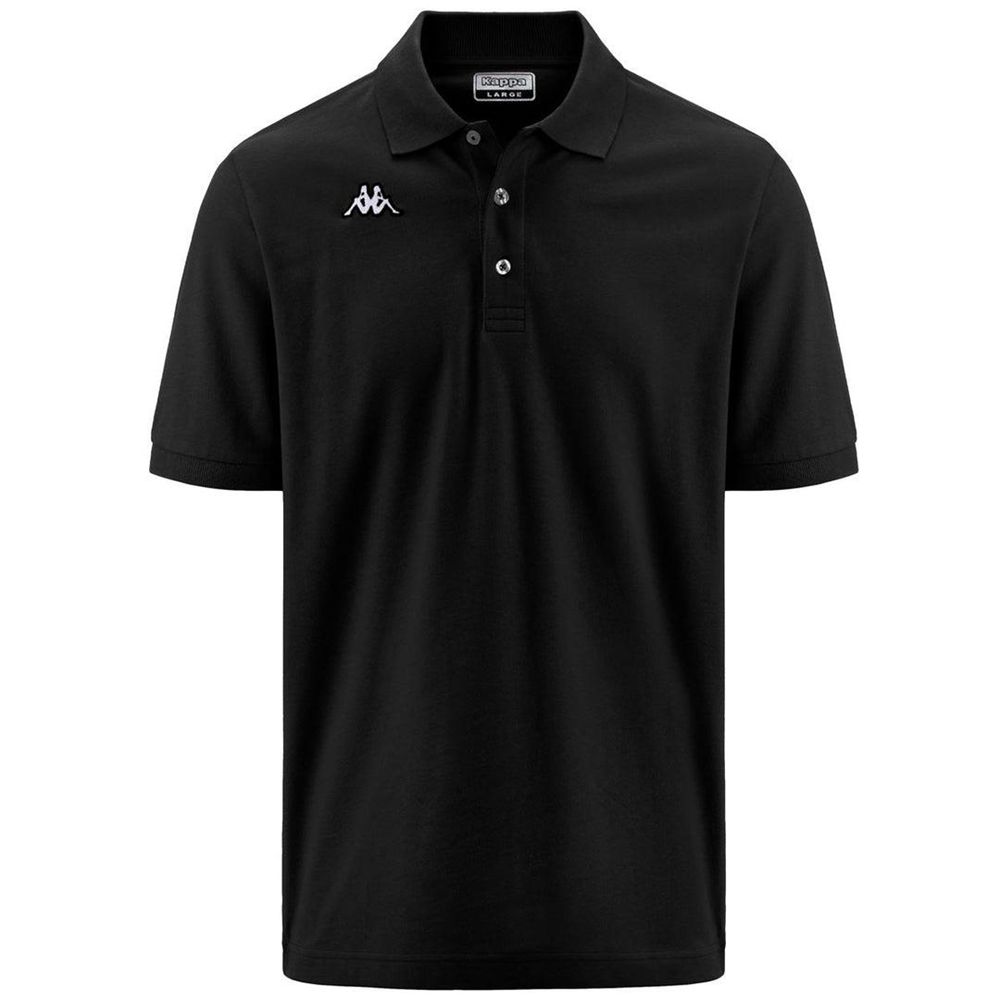 Men Kappa Logo Sharas Mss Polo Shirt Black | 170869-SHR