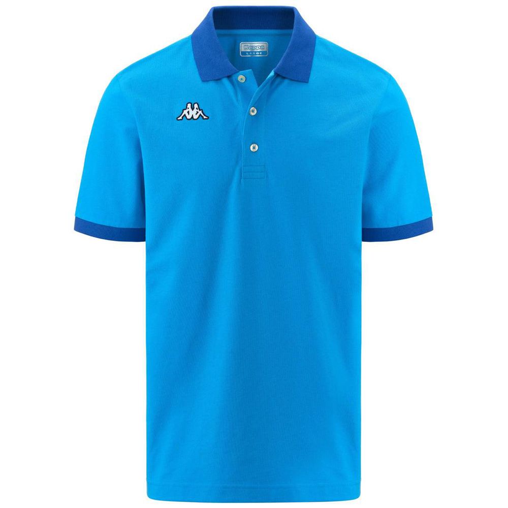 Men Kappa Logo Sharas Mss Polo Shirt Blue | 967320-VUP