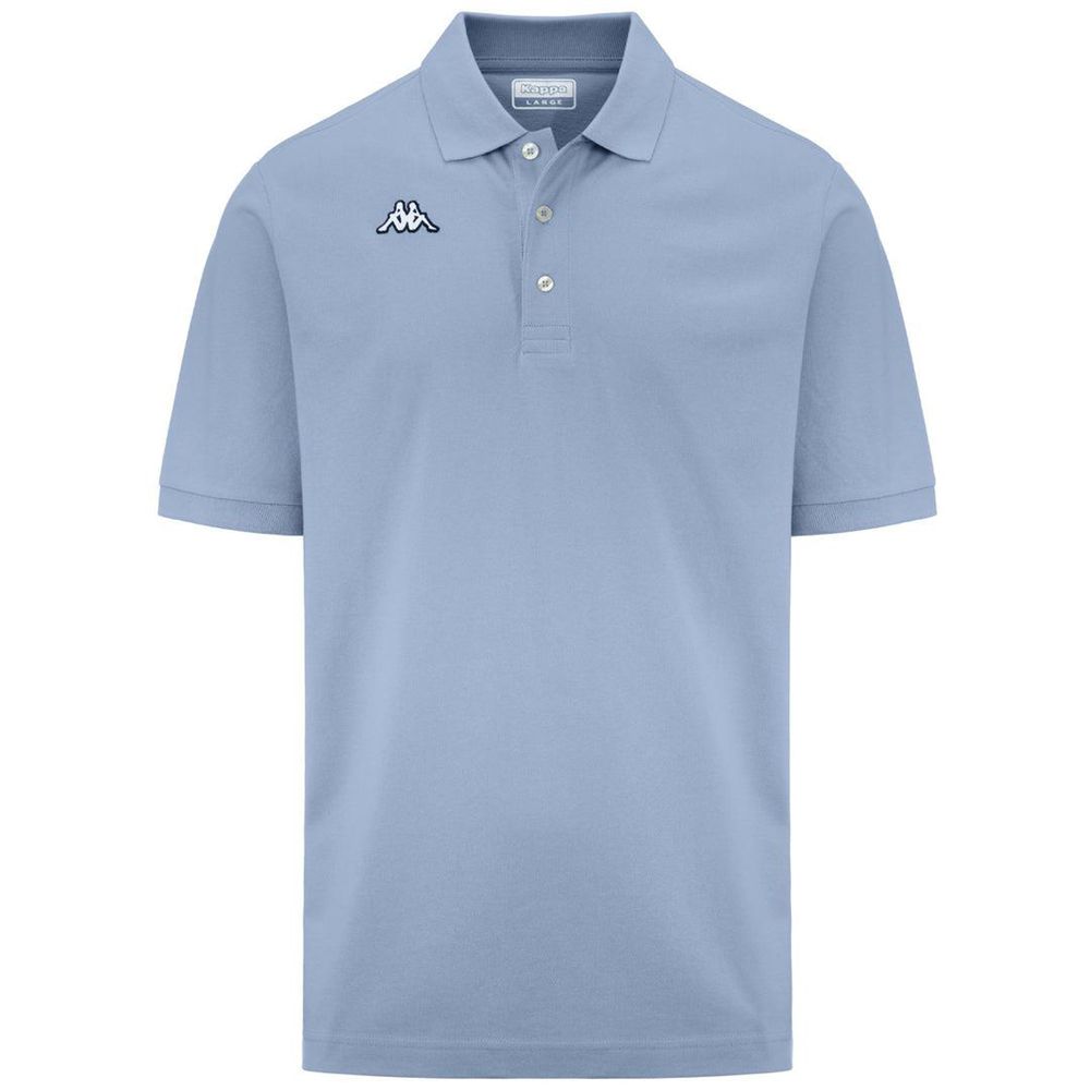 Men Kappa Logo Sharas Mss Polo Shirt Blue | 324069-AKS