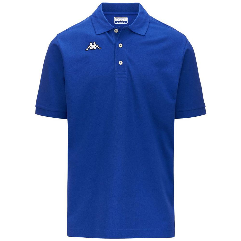 Men Kappa Logo Sharas Mss Polo Shirt Blue | 863470-SCJ