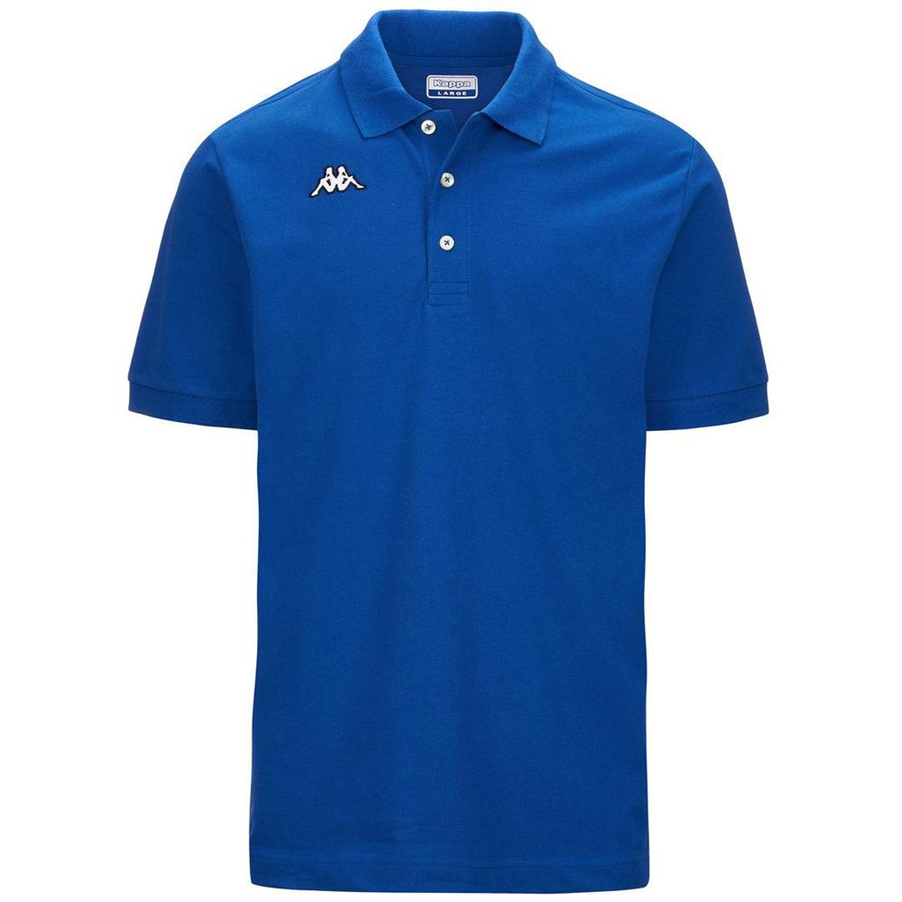 Men Kappa Logo Sharas Mss Polo Shirt Blue | 279451-NTA