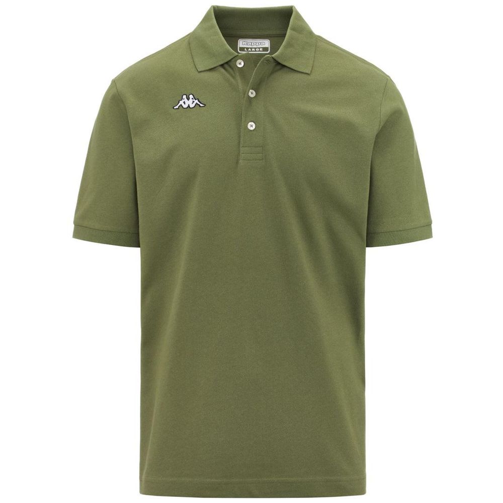 Men Kappa Logo Sharas Mss Polo Shirt Green | 458960-SWG