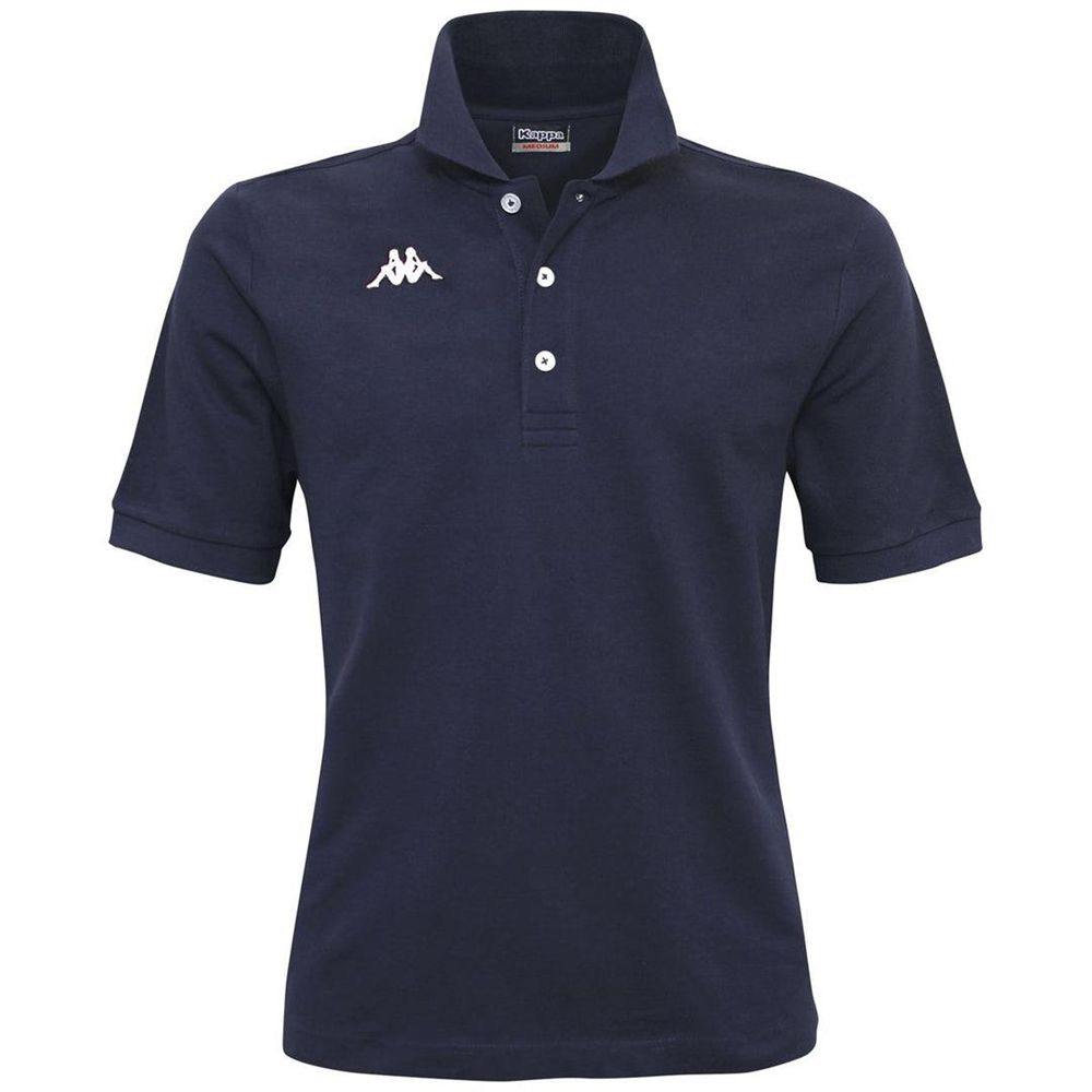 Men Kappa Logo Sharas Mss Polo Shirt Navy | 651429-JQF