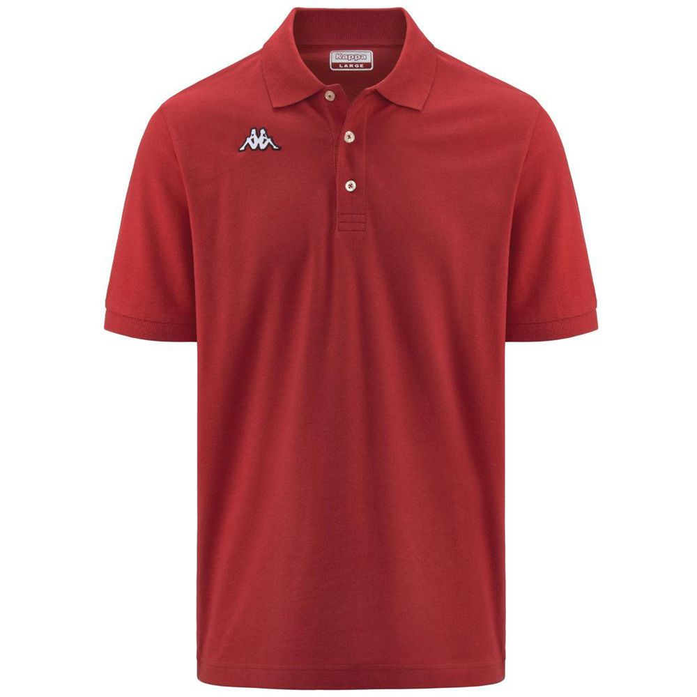 Men Kappa Logo Sharas Mss Polo Shirt Red | 308579-SAC