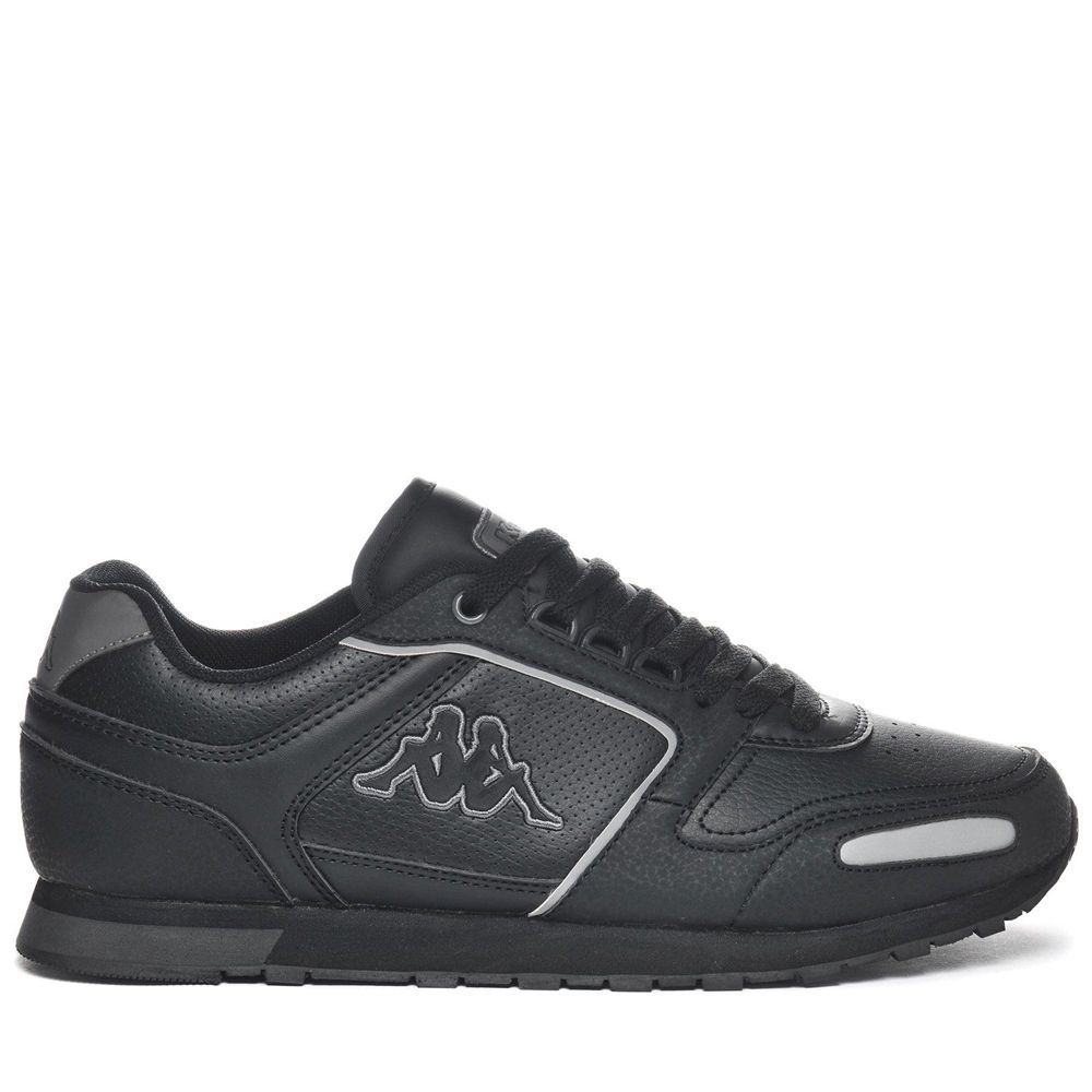 Men Kappa Logo Voghera 5 Sneakers Black | 461273-CLK