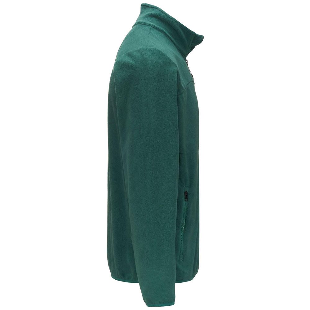 Men Kappa Logo Wind Jacket Green | 320475-JWL