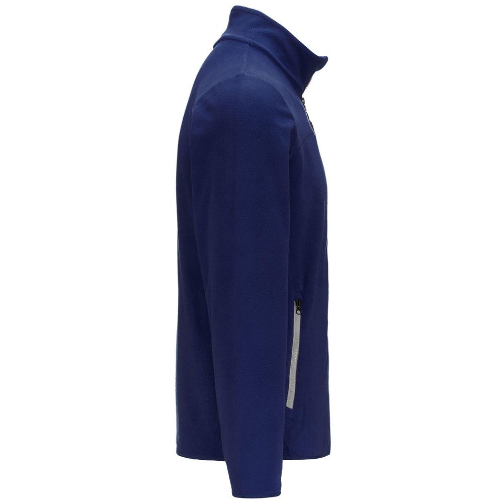 Men Kappa Logo Wind Jacket Navy | 465189-JPL