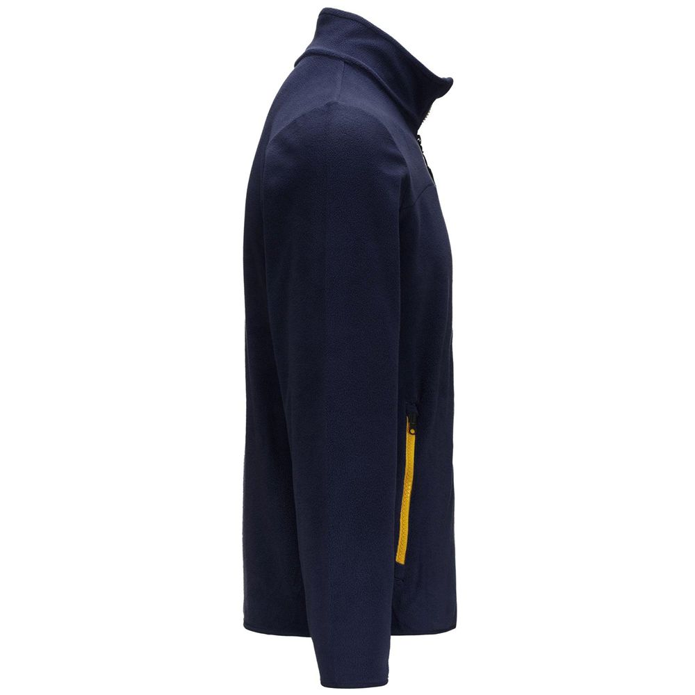 Men Kappa Logo Wind Jacket Navy | 624037-AEK