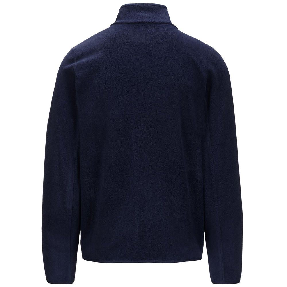 Men Kappa Logo Wind Jacket Navy | 624037-AEK