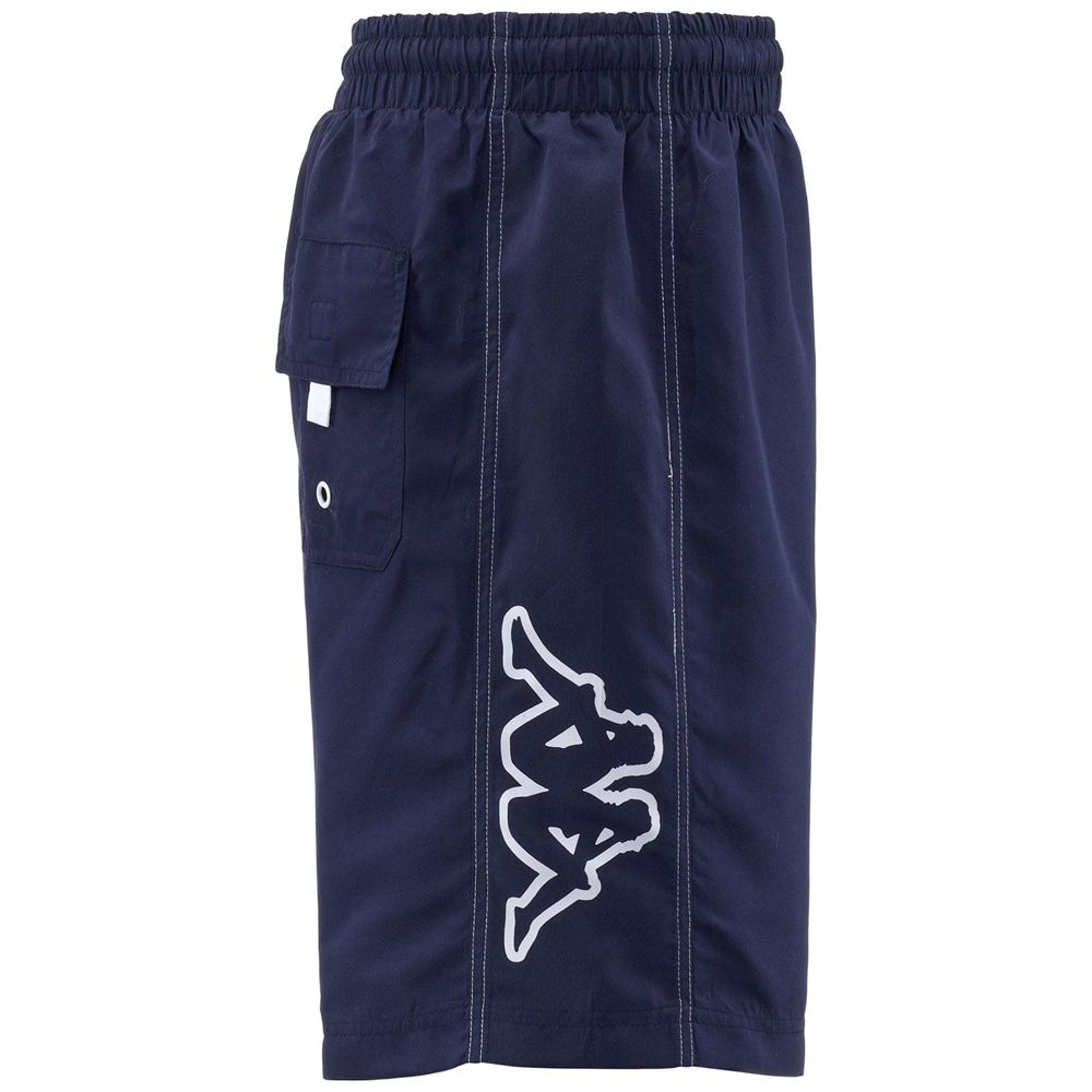 Men Kappa Logo Wogoz Swimwear Navy | 481279-DXW