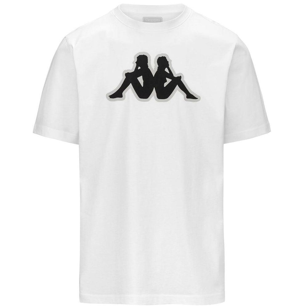 Men Kappa Logo Zobi T-Shirt White | 152940-SVK