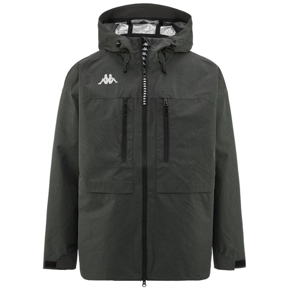 Men Kappa Naatan Jacket Green | 235184-WAI