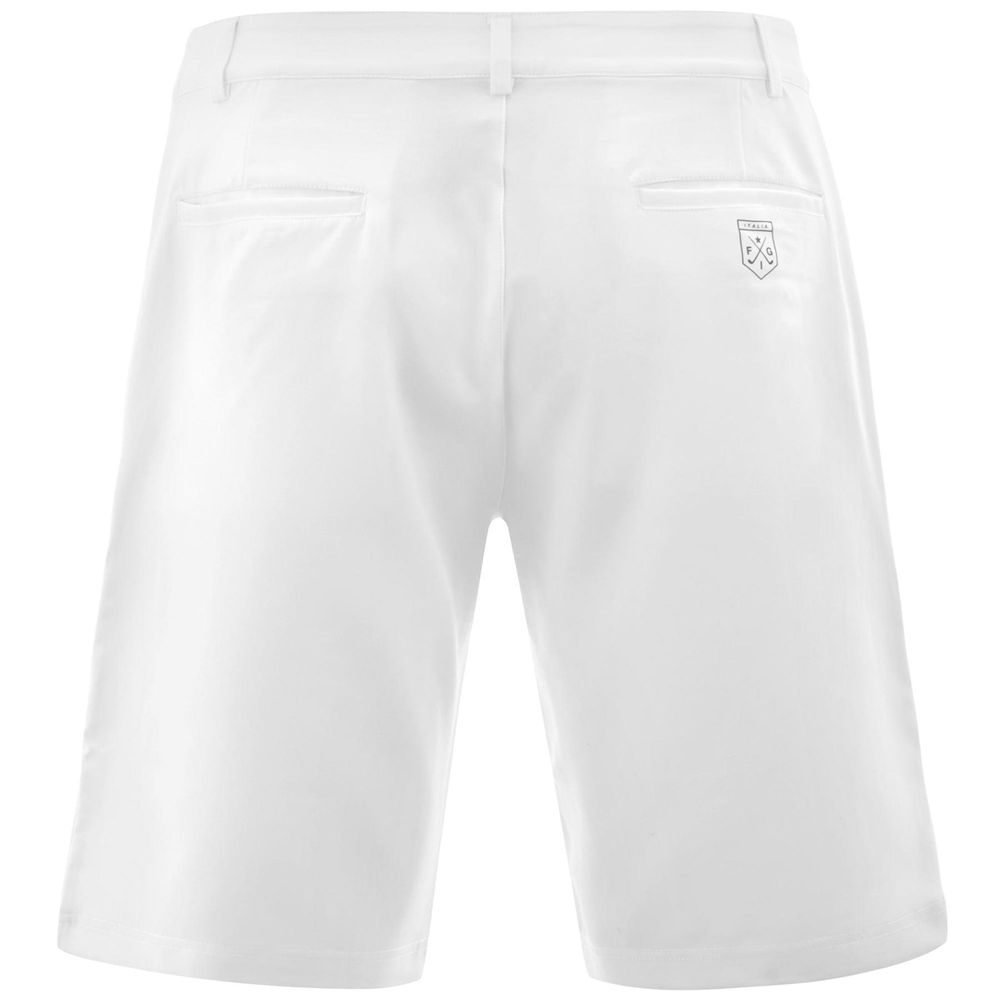 Men Kappa Stanam Shorts White | 498506-KRN