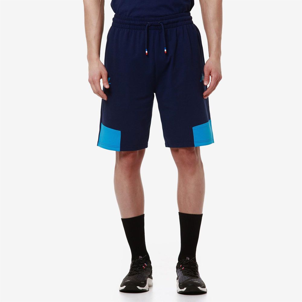 Men Kappa Supporter Adozip Alpine F1 Shorts Blue | 183975-YUC