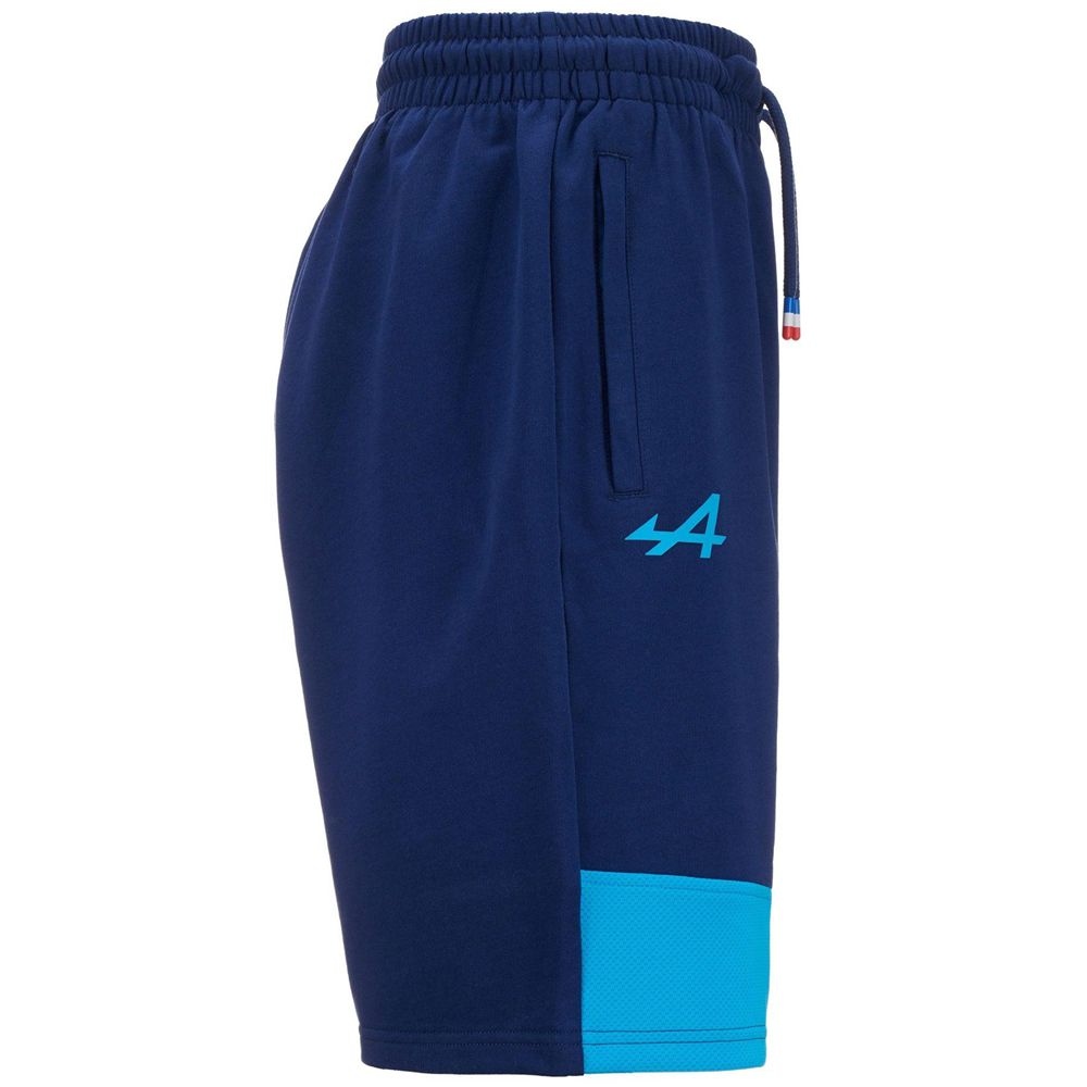 Men Kappa Supporter Adozip Alpine F1 Shorts Blue | 183975-YUC