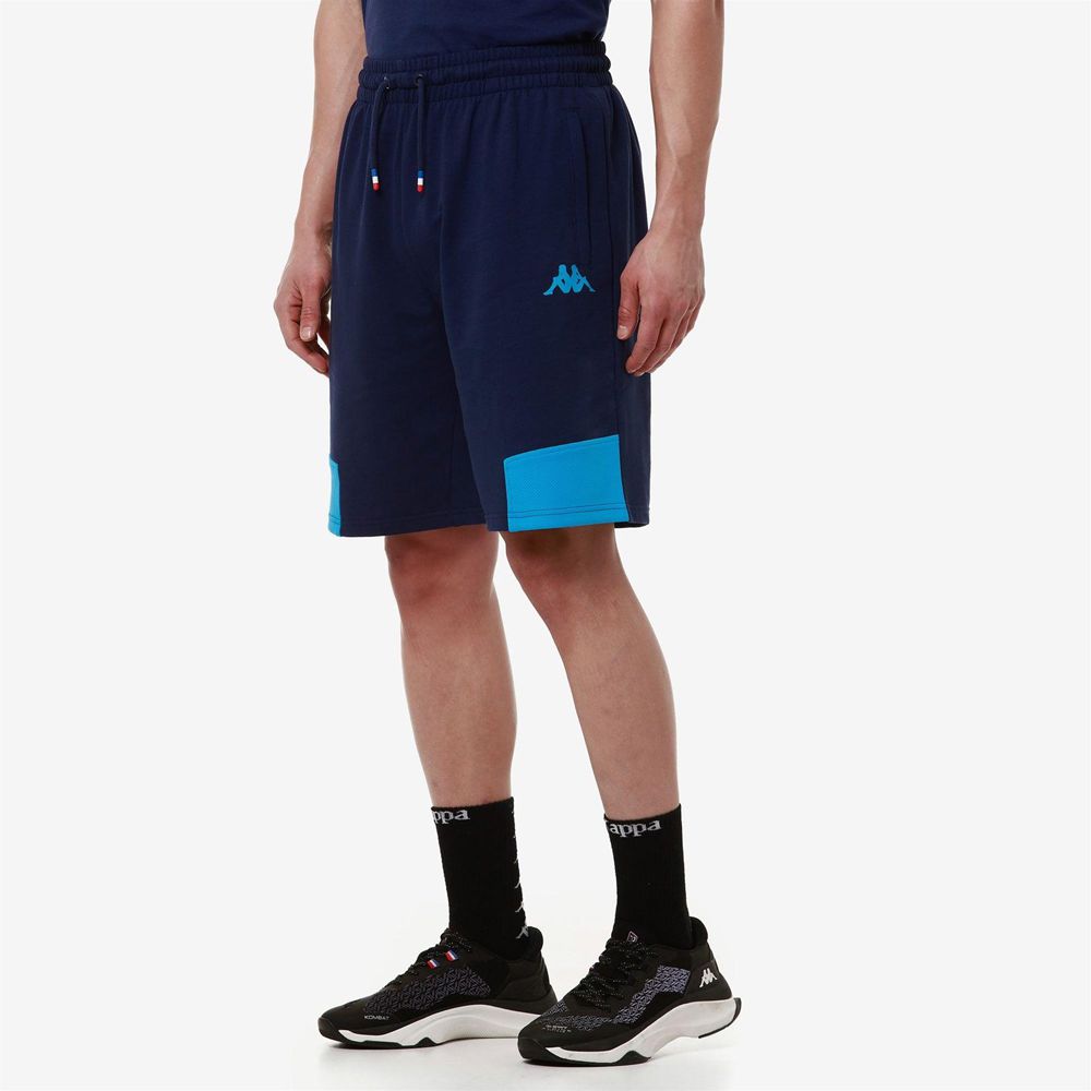 Men Kappa Supporter Adozip Alpine F1 Shorts Blue | 183975-YUC