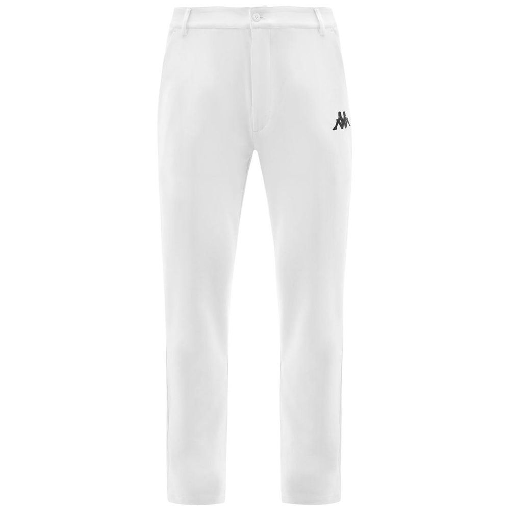 Men Kappa Suvir Pants White | 089476-DZA