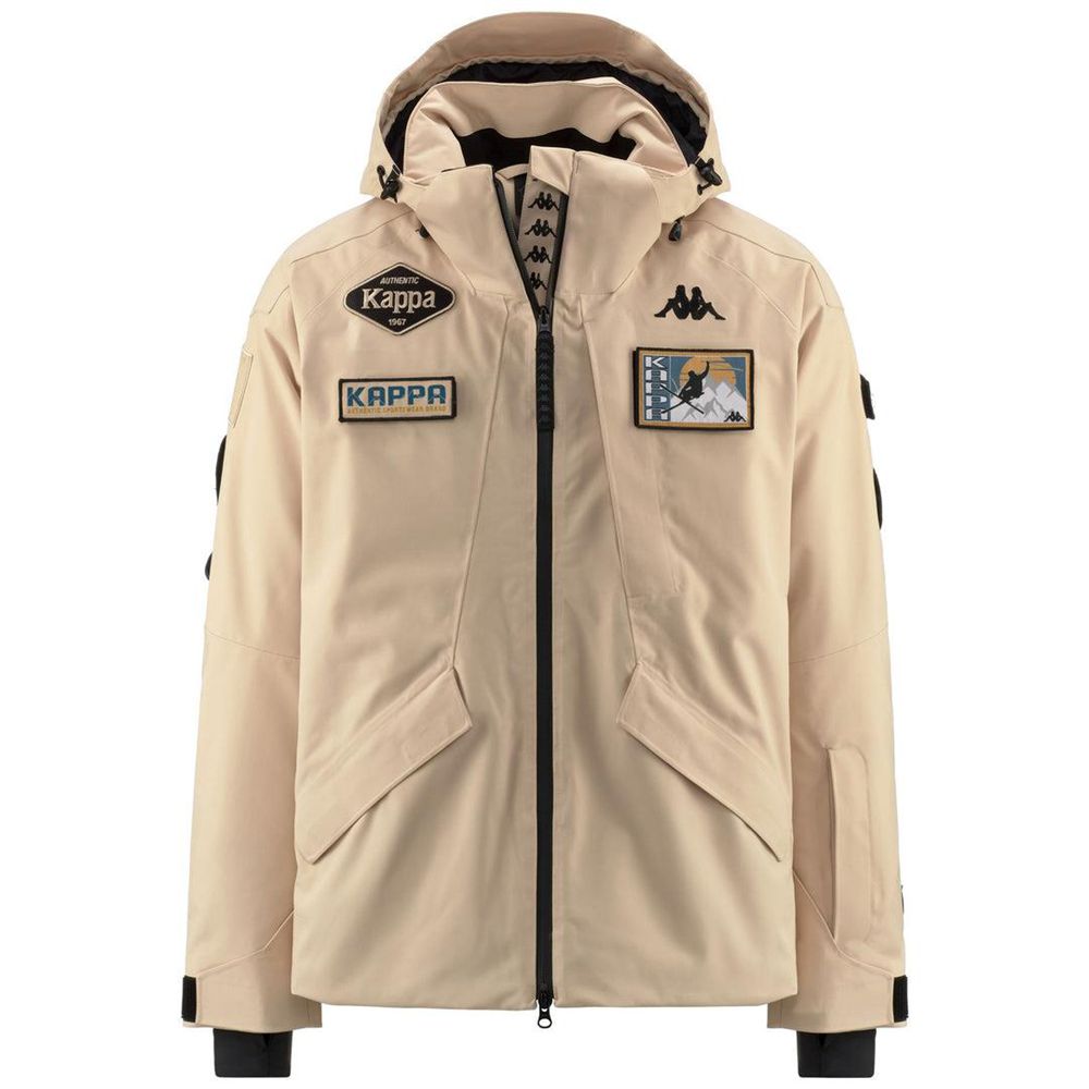 Men Kappa Tier Zero Geizo Jacket Beige | 067189-DIW