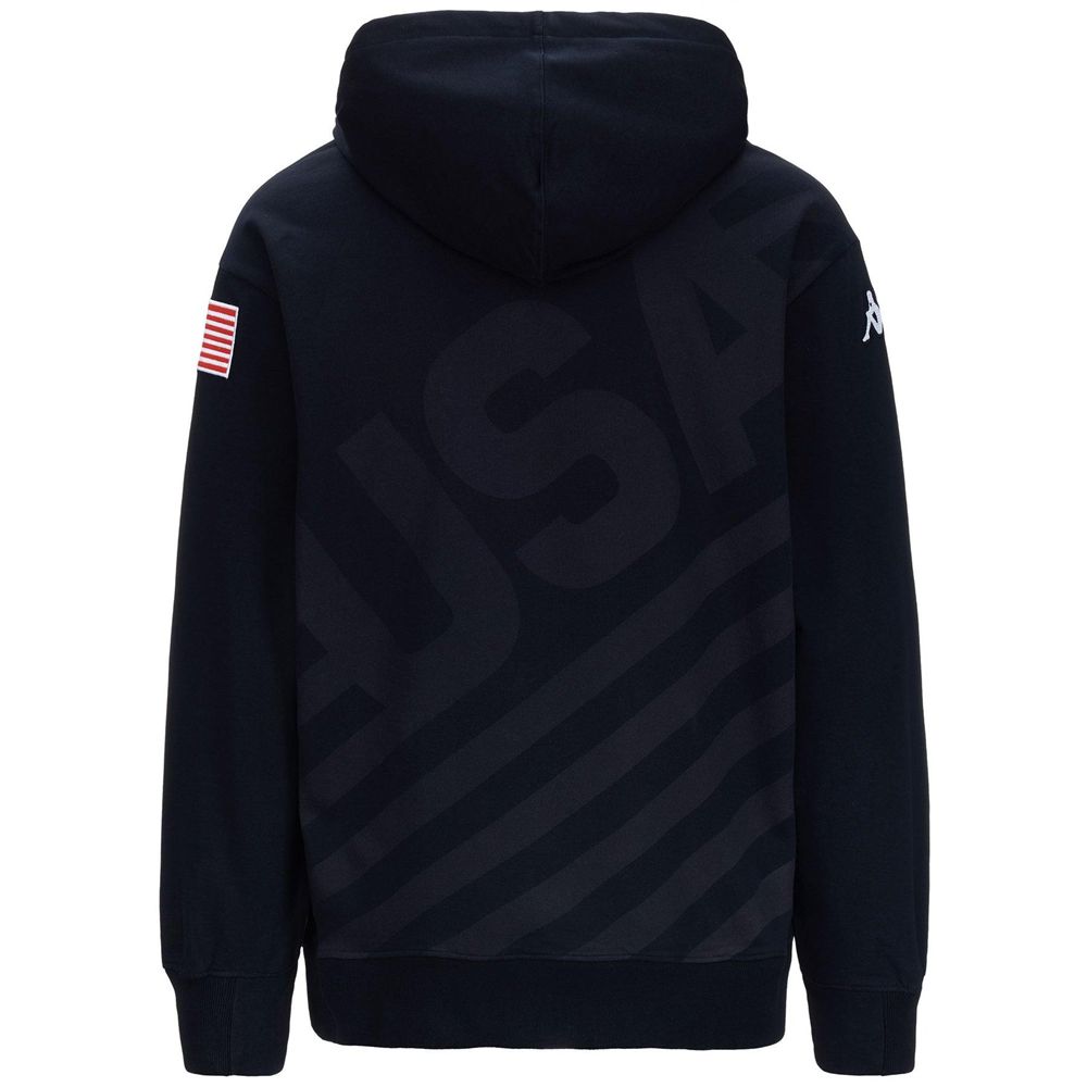 Men Kappa Utawi Usa Us Hoodie Navy | 061958-FCL