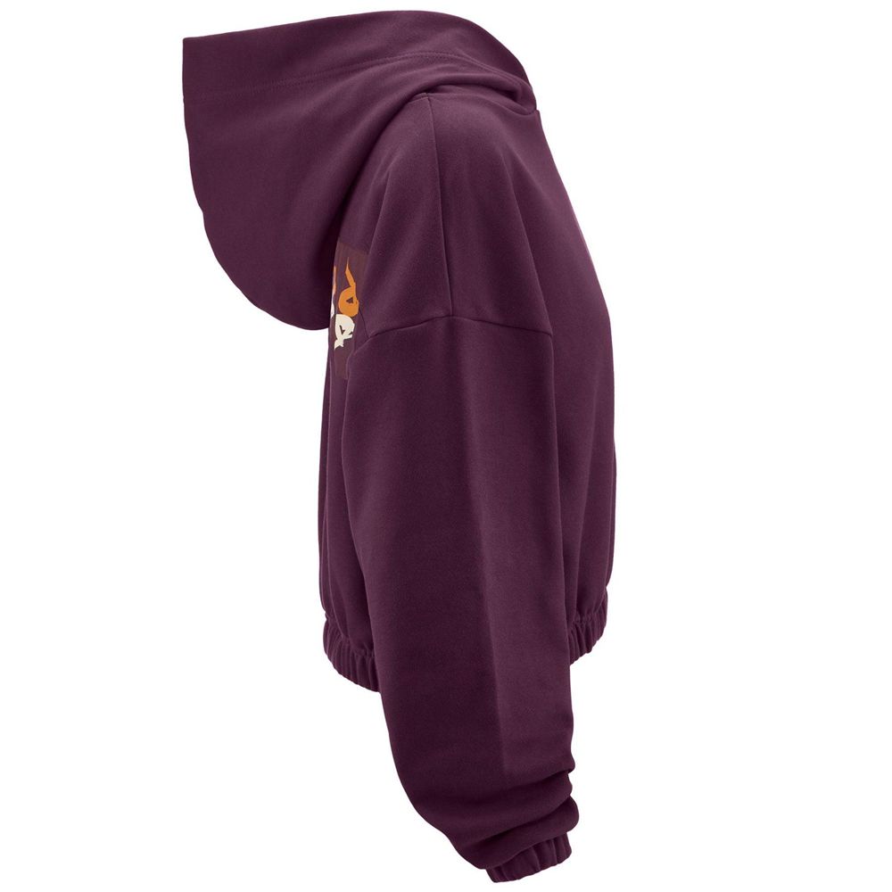 Women Kappa 222 Banda 10 Vajolet Hoodie Purple | 506782-TCF