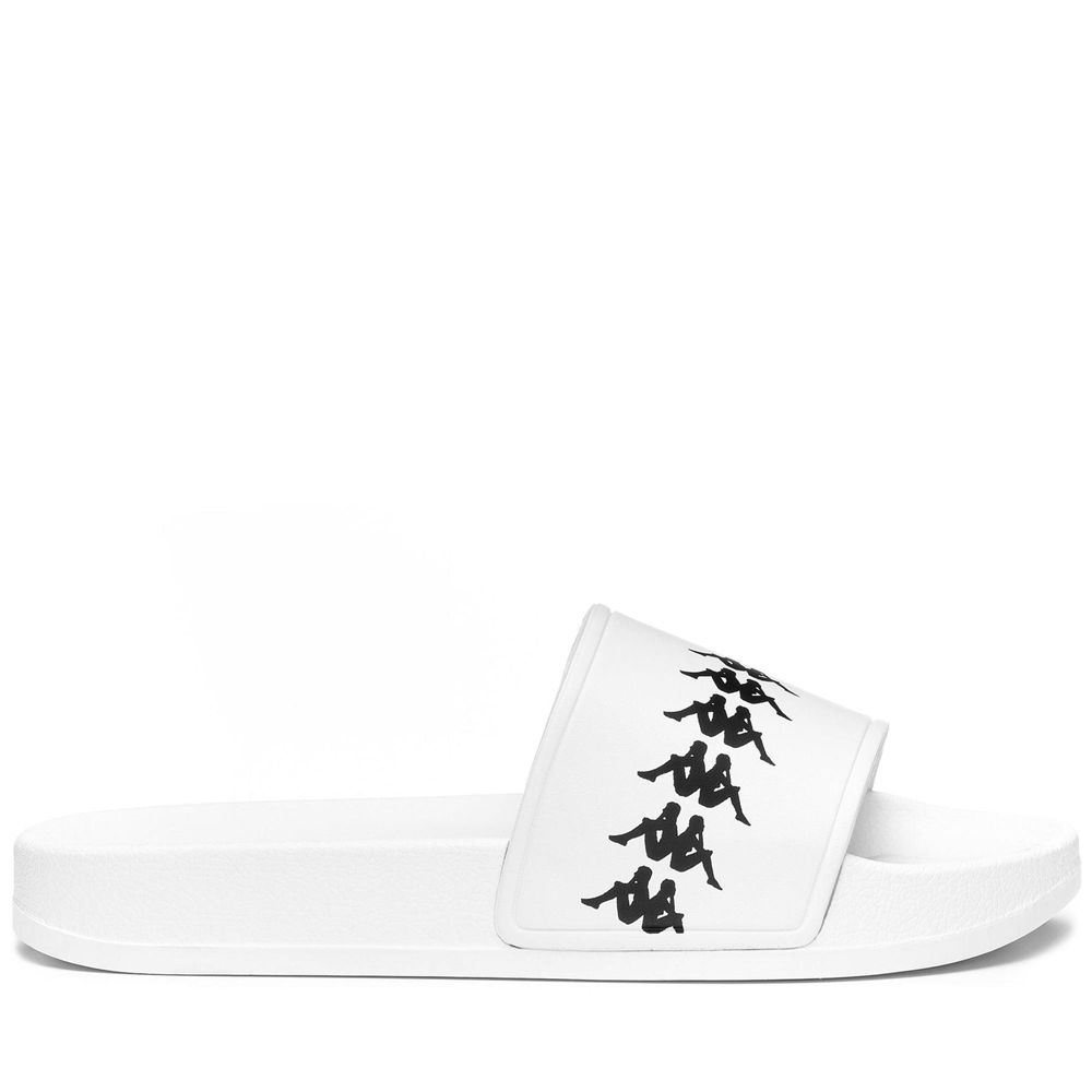 Women Kappa 222 Banda Adam 4 Flip Flops White | 869312-OXE