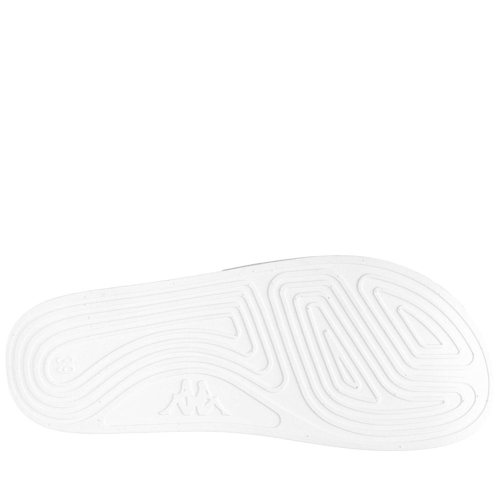 Women Kappa 222 Banda Adam 4 Flip Flops White | 869312-OXE