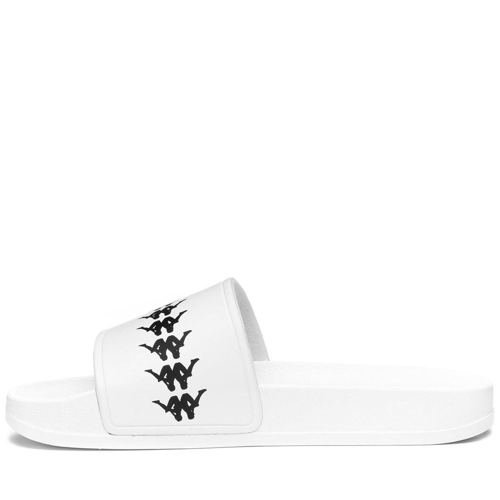 Women Kappa 222 Banda Adam 4 Flip Flops White | 869312-OXE