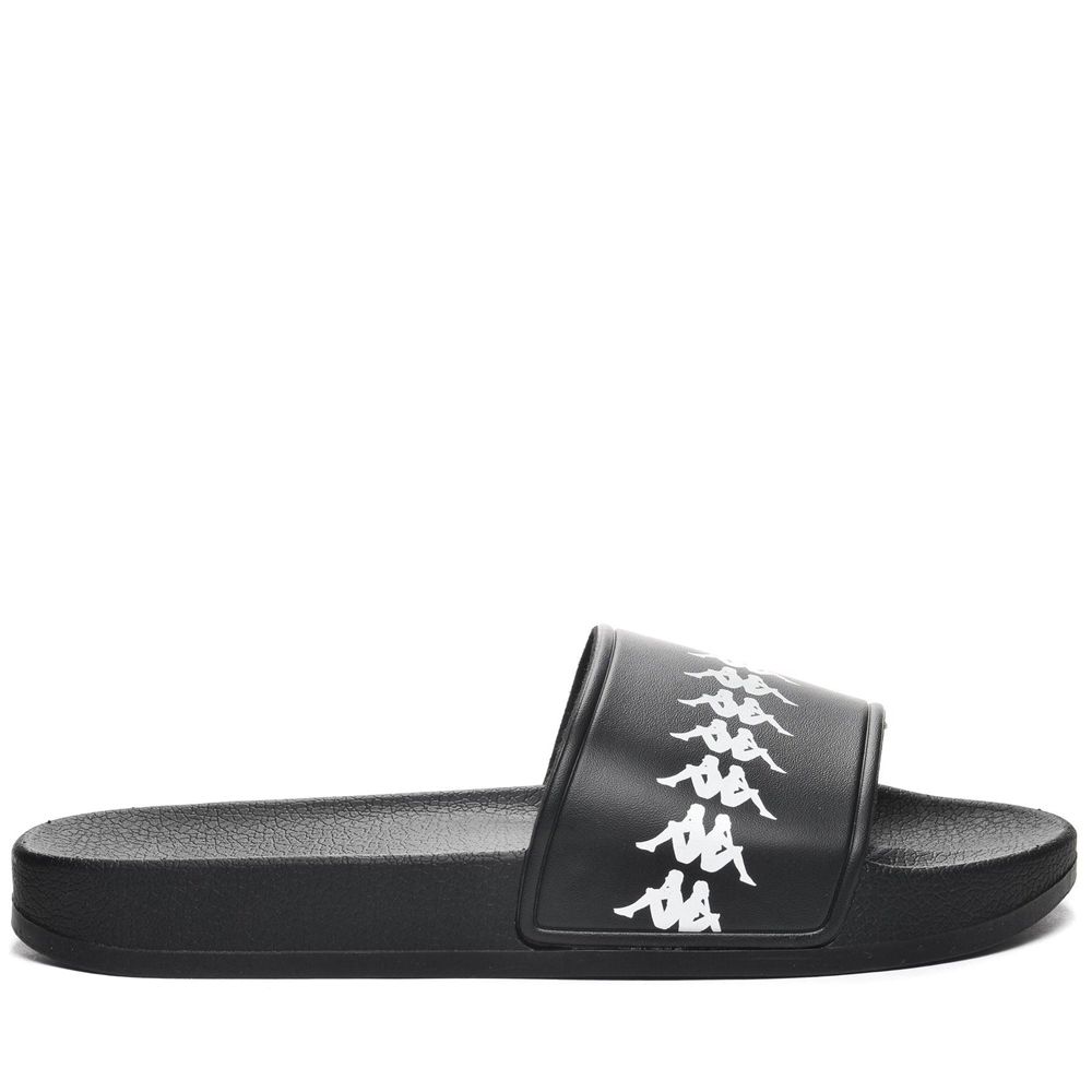 Women Kappa 222 Banda Adam 4 Flip Flops Black | 057231-EPJ