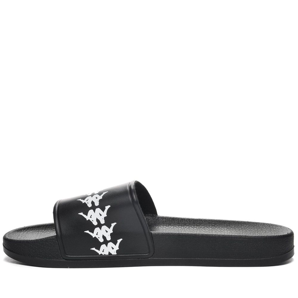 Women Kappa 222 Banda Adam 4 Flip Flops Black | 057231-EPJ