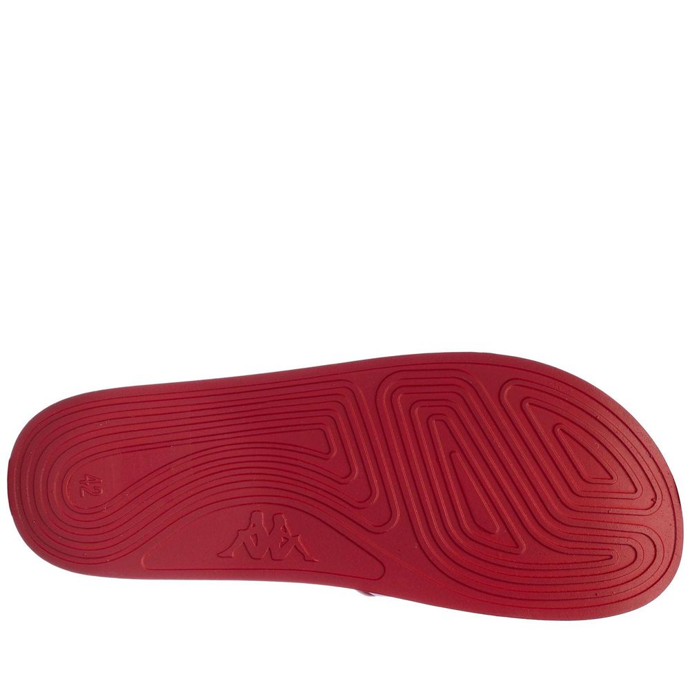 Women Kappa 222 Banda Adam 9 Flip Flops Red | 521604-YGV