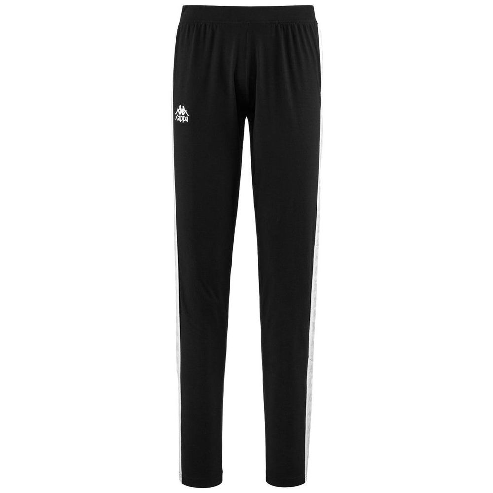 Women Kappa 222 Banda Anen Pants Black | 936287-SMJ