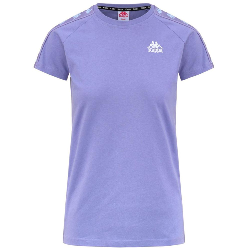 Women Kappa 222 Banda Apan T-Shirt Purple | 834612-BPI