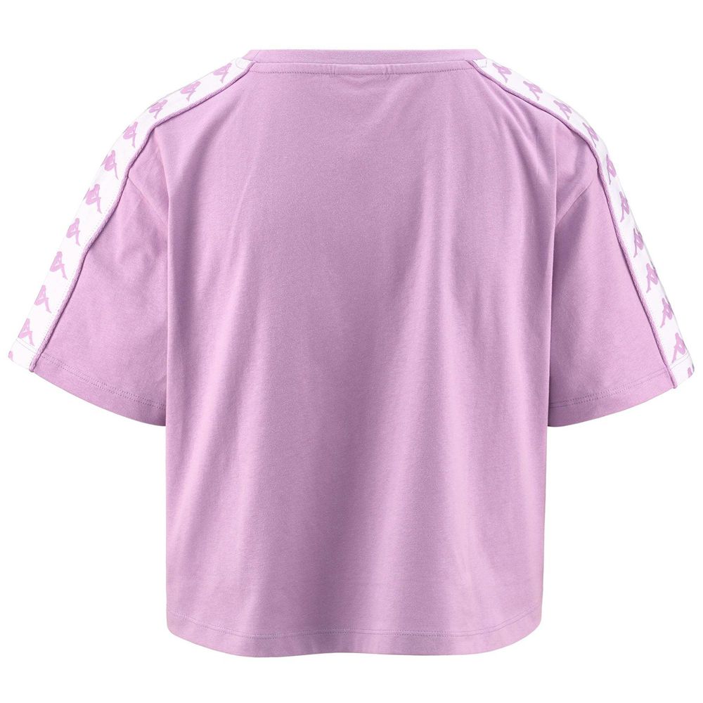 Women Kappa 222 Banda Apua T-Shirt Pink | 981743-VMG