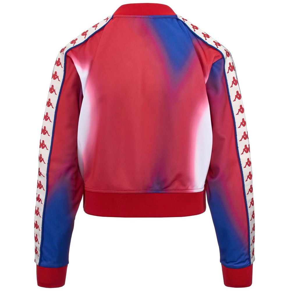 Women Kappa 222 Banda Asber 2 Graphik Jacket Red | 479251-PCU