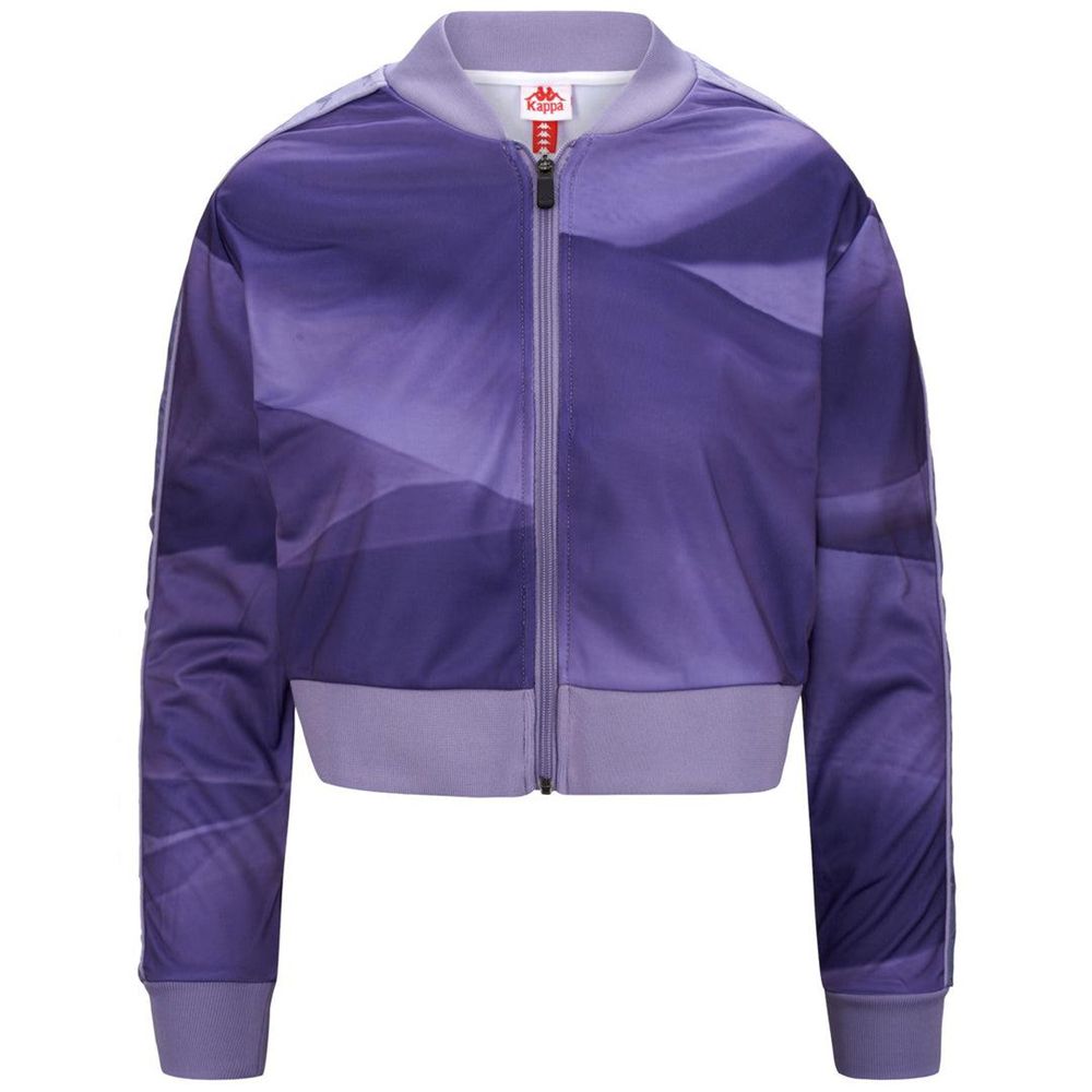 Women Kappa 222 Banda Asber Graphik Jacket Purple | 134708-QCT